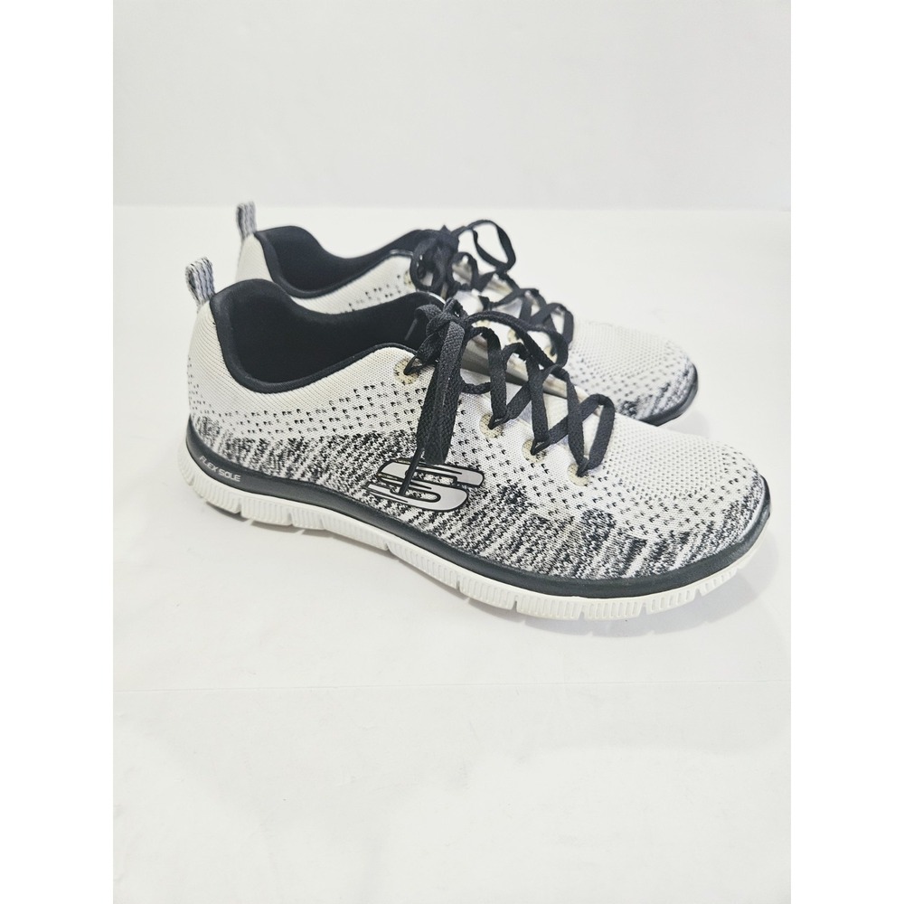 Skechers Flex Advantage Skech-Knit Memory Foam Gray Athletic Shoes Women's 7 - Picture 3 of 8